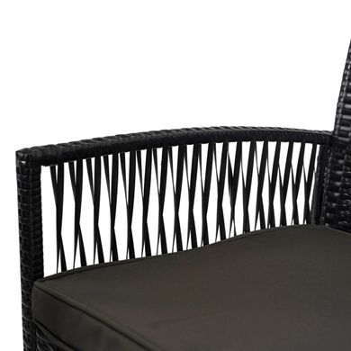Комплект садових меблів MEBEL ELITE FILADELFIA Чорний