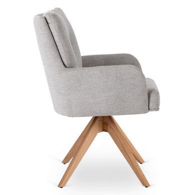 Стілець поворотний MEBEL ELITE BIANCO Сірий фотографія