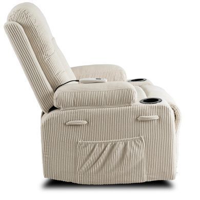 Масажне крісло MEBEL ELITE BOX Вельвет Беж фотографія