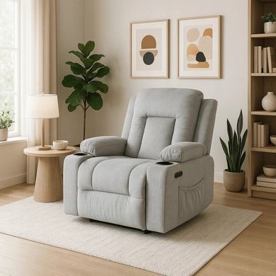 Массажное кресло MEBEL ELITE BOX 2 ткань Серый фотография