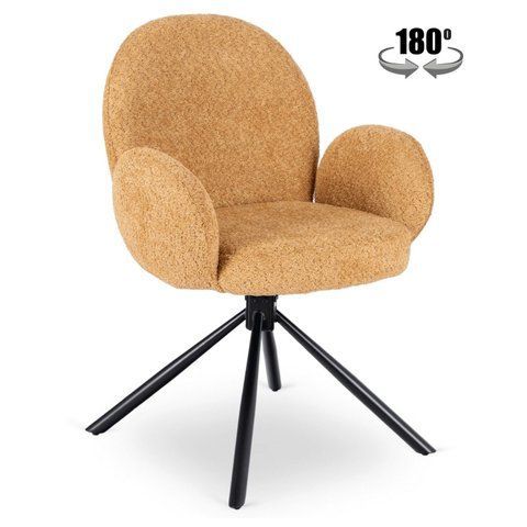 Стул поворотный MEBEL ELITE MUSSO Горчичный фотография