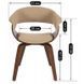 Стілець MEBEL ELITE GARY 2 Бежевий / горіховий