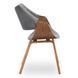 Стул бархатный MEBEL ELITE LUISE Velvet Серый/Орех