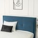 Ліжко двоспальне оксамитове MEBEL ELITE ANDRE Velvet 140x200 см Темно-синій