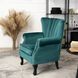Крісло м'яке оксамитове MEBEL ELITEMALLO Velvet Зелений