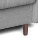 Диван раскладной MEBEL ELITE TIVOLI 198 см Серый Букле