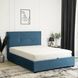 Ліжко двоспальне оксамитове MEBEL ELITE ANDRE Velvet 140x200 см Темно-синій