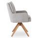 Стілець поворотний MEBEL ELITE BIANCO Сірий
