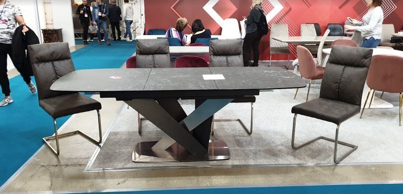 Стол раскладной TML-805 Vetro 160(220)x90 Графит фотография