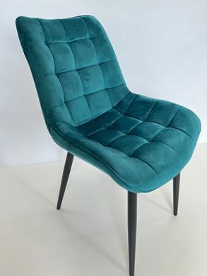 Стул LION Velvet Intarsio Темно-Бирюзовый фотография