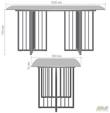 Cтол обеденный Fellon AMF 160X80 ceramics Coastal gray фотография