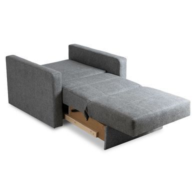 Набір з 2х розкладних крісел MEBEL ELITE MILAN 1, 98 см Сірий / тканина фотографія