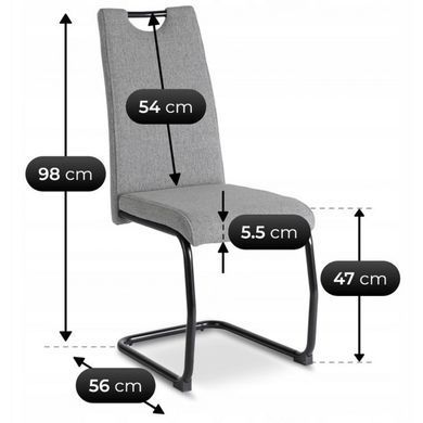 Стул MEBEL ELITE LOPEZ Серый фотография