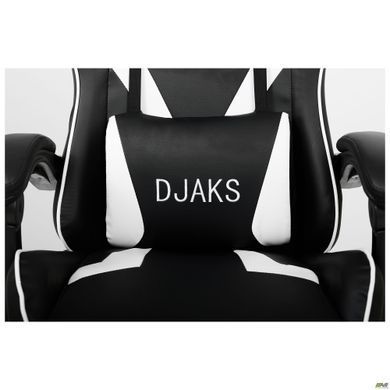 Комп'ютерне крісло VR Racer Dexter Djaks AMF Чорний-білий фотографія