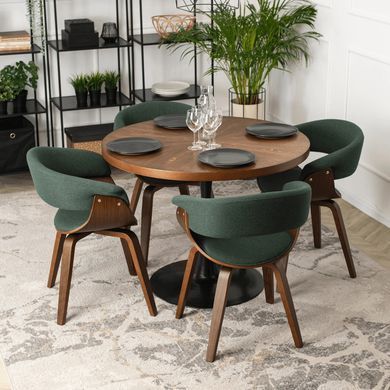 Стул MEBEL ELITE GARY 2 Зеленый / ореховый фотография