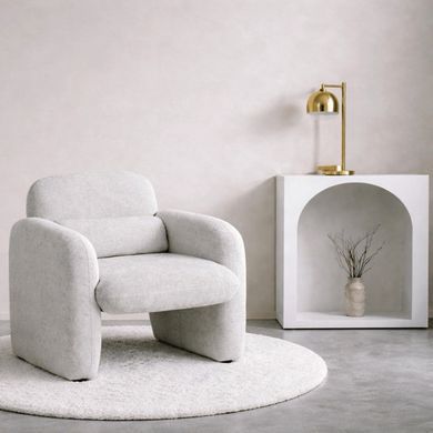 Крісло MEBEL ELITE TOGO Сірий фотографія