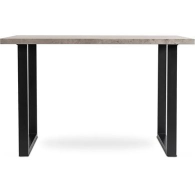 Стол MEBEL ELITE ALTE MAX 130х65 см бетон / черный фотография