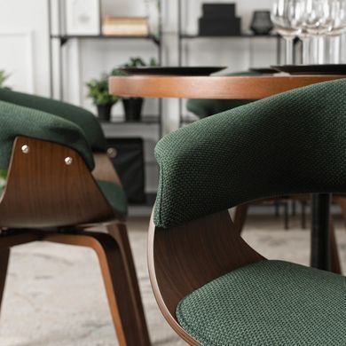 Стул MEBEL ELITE GARY 2 Зеленый / ореховый фотография