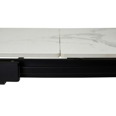 Стіл Обідній VERMONT STATURARIO/BLACK Concepto 120/170x80 Кераміка Глянець фотографія