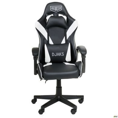 Комп'ютерне крісло VR Racer Dexter Djaks AMF Чорний-білий фотографія