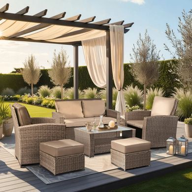 Комплект садових меблів MEBEL ELITE FLORYDA Беж