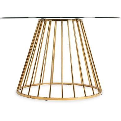 Стіл круглий MEBEL ELITE OLIVIER 120 см Прозорий фотографія