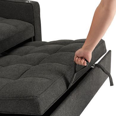 Крісло розкладне MEBEL ELITE ASTER Чорний фотографія