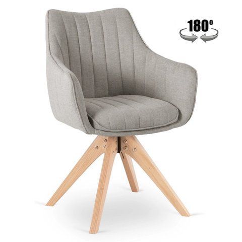 Стул поворотный MEBEL ELITE LEMON Серый фотография