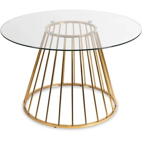 Стол круглый MEBEL ELITE OLIVIER 120 см Прозрачный фотография