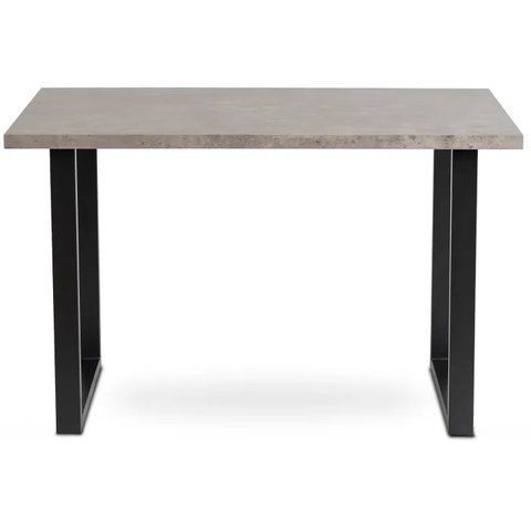 Стол MEBEL ELITE ALTE MAX 130х65 см бетон / черный фотография