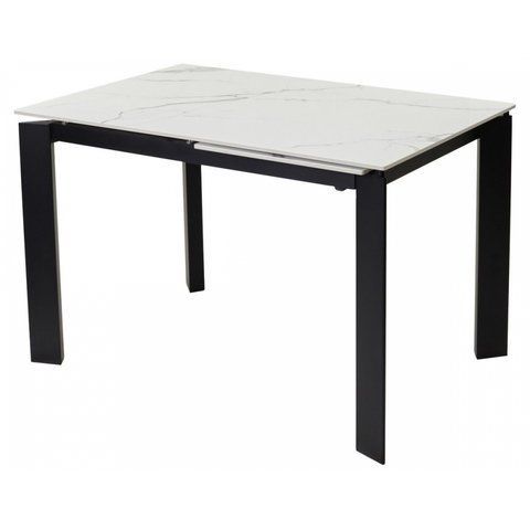 Стіл Обідній VERMONT STATURARIO/BLACK Concepto 120/170x80 Кераміка Глянець фотографія