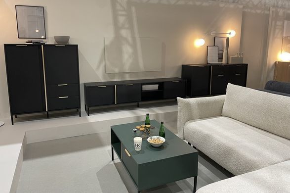 Комод Perfect Home Ларс/Lars 3-дверный с 2 ​​ящиками 3D2S/153 Антрацит фотография