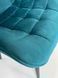 Стул LION Velvet Intarsio Темно-Бирюзовый