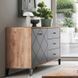 Комод MEBEL ELITE BACARDI 123 Дуб артизан / Графит