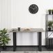 Стол MEBEL ELITE ALTE MAX 130х65 см бетон / черный