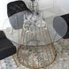 Стіл круглий MEBEL ELITE OLIVIER 120 см Прозорий