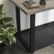 Стол MEBEL ELITE ALTE MAX 130х65 см бетон / черный