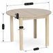 Стол кухонный раскладной MEBEL ELITE HARRY 102(142)х102 см Дуб сонома