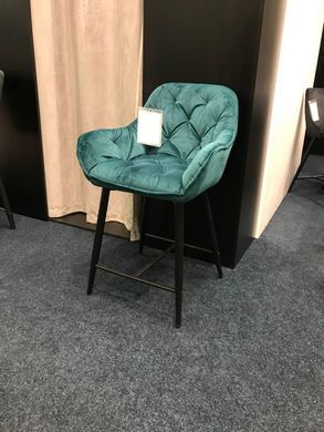Барный стул CHERRY H-1 Velvet Signal Бирюзовый фотография