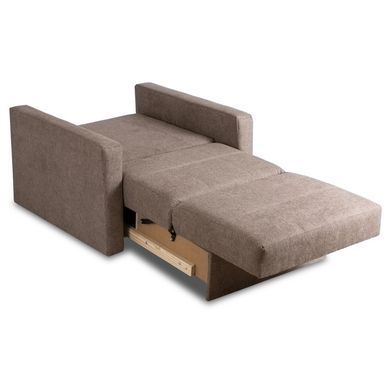 Набір з 2х розкладних крісел MEBEL ELITE MILAN 1, 98 см MEBEL ELITE Беж / тканина фотографія