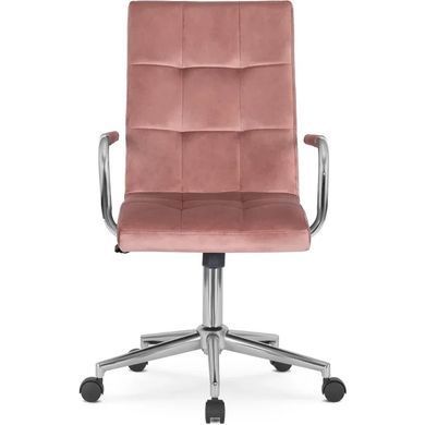 Стілець офісний поворотний MEBEL ELITE BOSTON Velvet, Рожевий фотографія