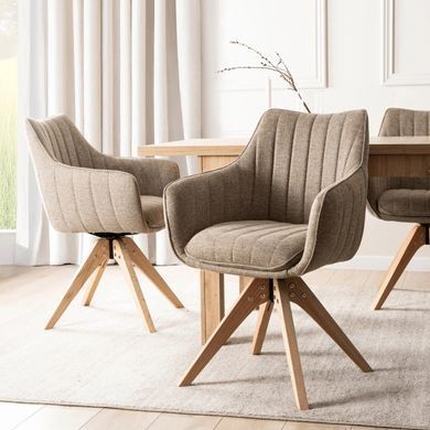 Стілець поворотний MEBEL ELITE LEMON Бежевий фотографія