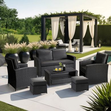 Комплект садовой мебели MEBEL ELITE COLORADO Темно-серый