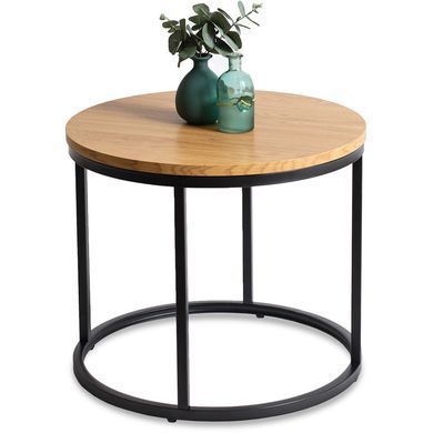 Журнальный столик LELLA MEBEL ELITE 53x53 Дуб Золотой фотография