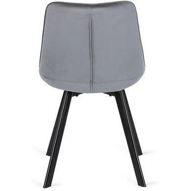 Стул бархатный MEBEL ELITE RICK Velvet Серый фотография