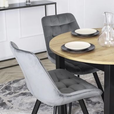 Стул бархатный MEBEL ELITE RICK Velvet Серый фотография