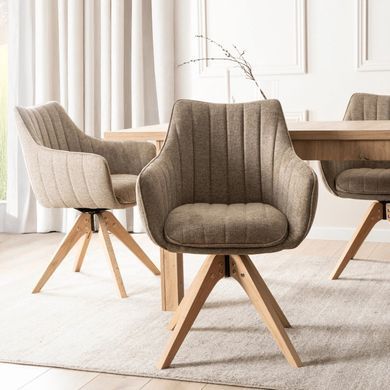 Стілець поворотний MEBEL ELITE LEMON Бежевий фотографія