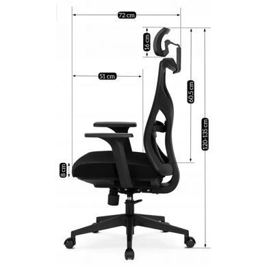 Стул офисный вращающийся MEBEL ELITE SPIRAL Черный фотография