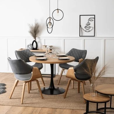 Стул бархатный MEBEL ELITE LUISE Velvet Серый фотография
