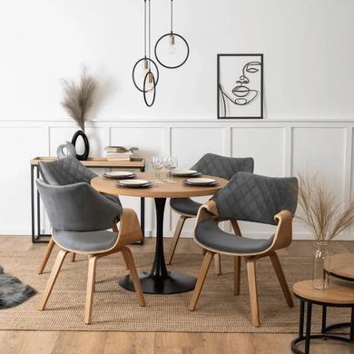 Стул бархатный MEBEL ELITE LUISE Velvet Серый фотография